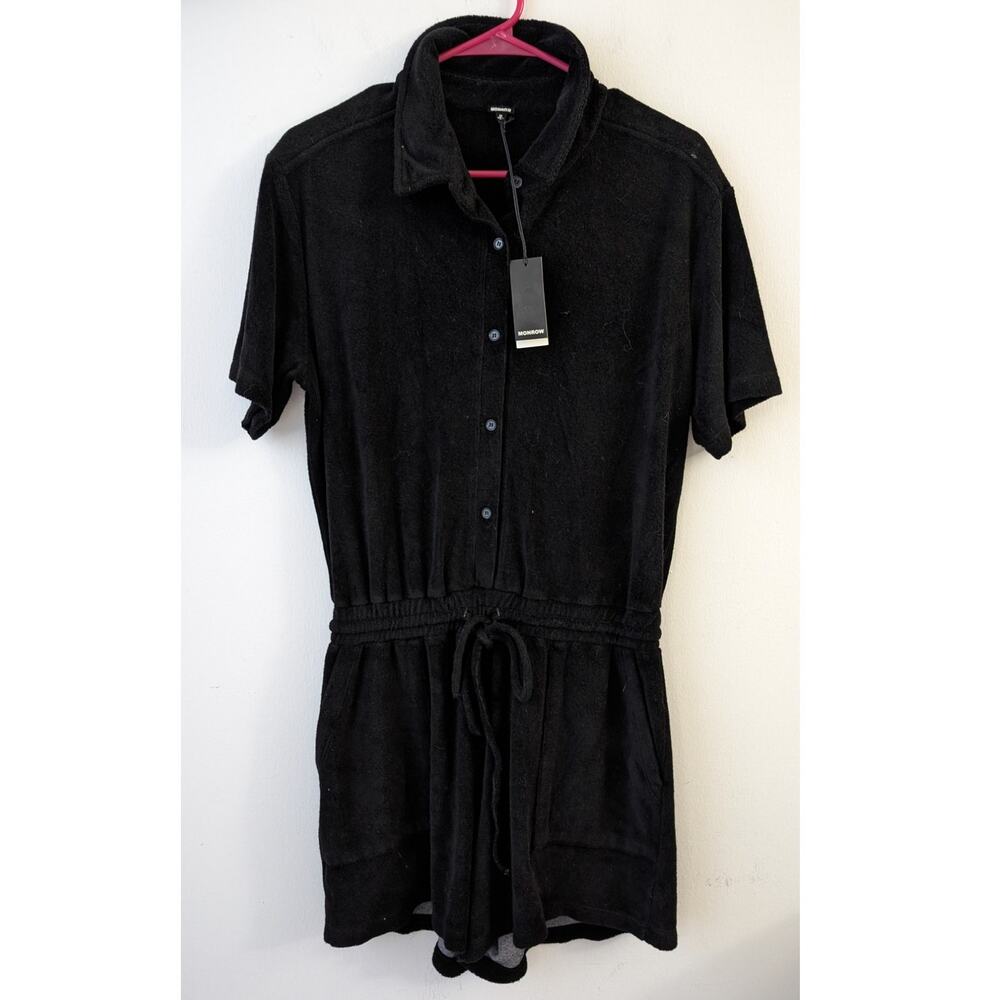 nwt monrow terry cloth romper